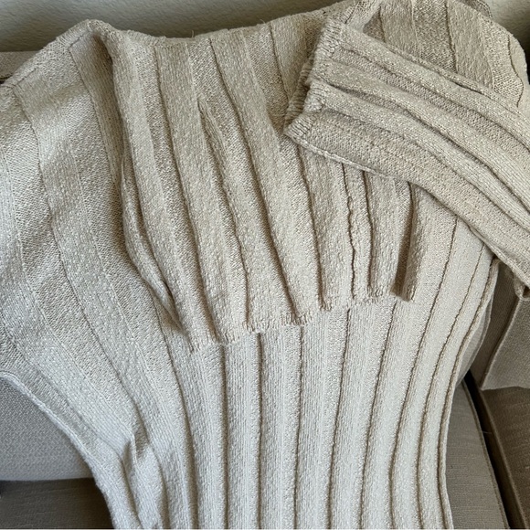 ✨ SALE✨ Free People Wanda Sweater Midi Dress - Conch Cream Knit Casual Soft - Picture 5 of 7